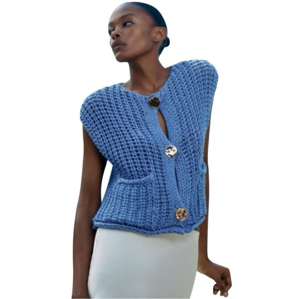 Zara knit chunky sweater top Small